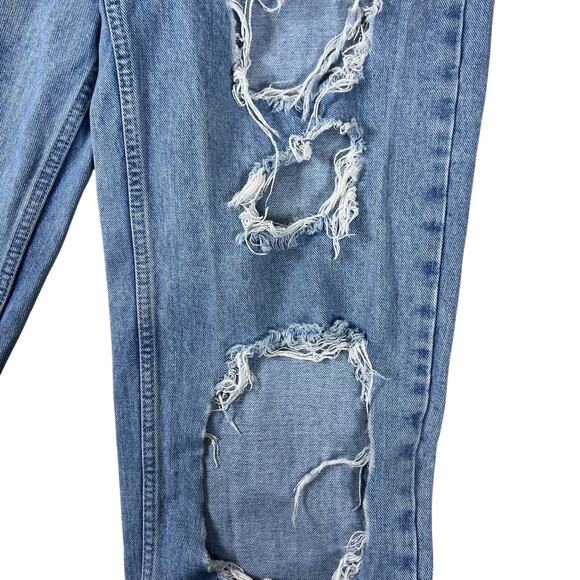 BDG Distressed High-Rise Baggy Jeans 28 | Urban Outfitters Light Wash Denim NWOT - Picture 7 of 16